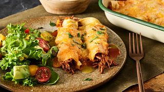 Cheesy Beef Enchiladas